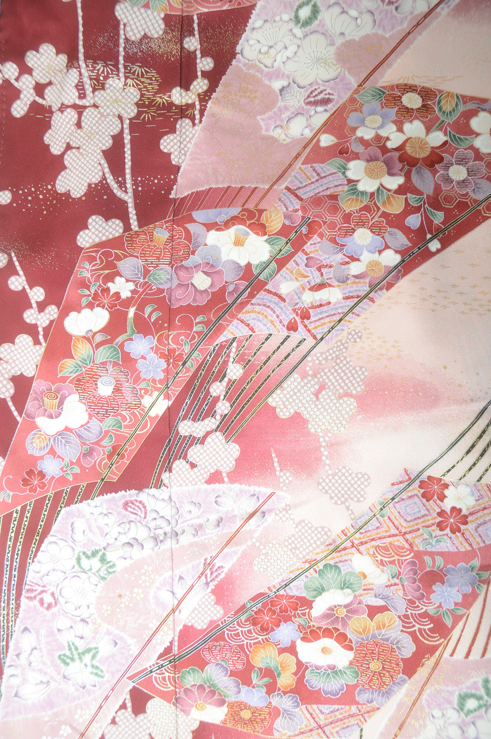 Long-sleeved kimono 6 items set / Furisode / FK#1-393