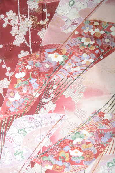 Long-sleeved kimono 6 items set / Furisode / FK#1-393