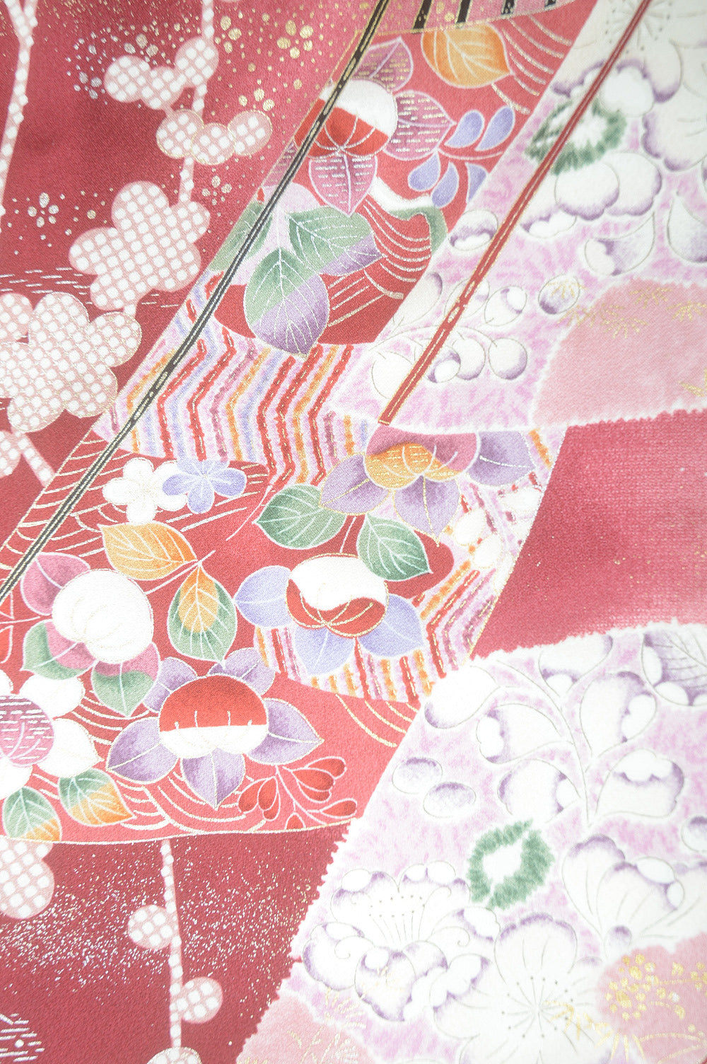 Long-sleeved kimono 6 items set / Furisode / FK#1-393