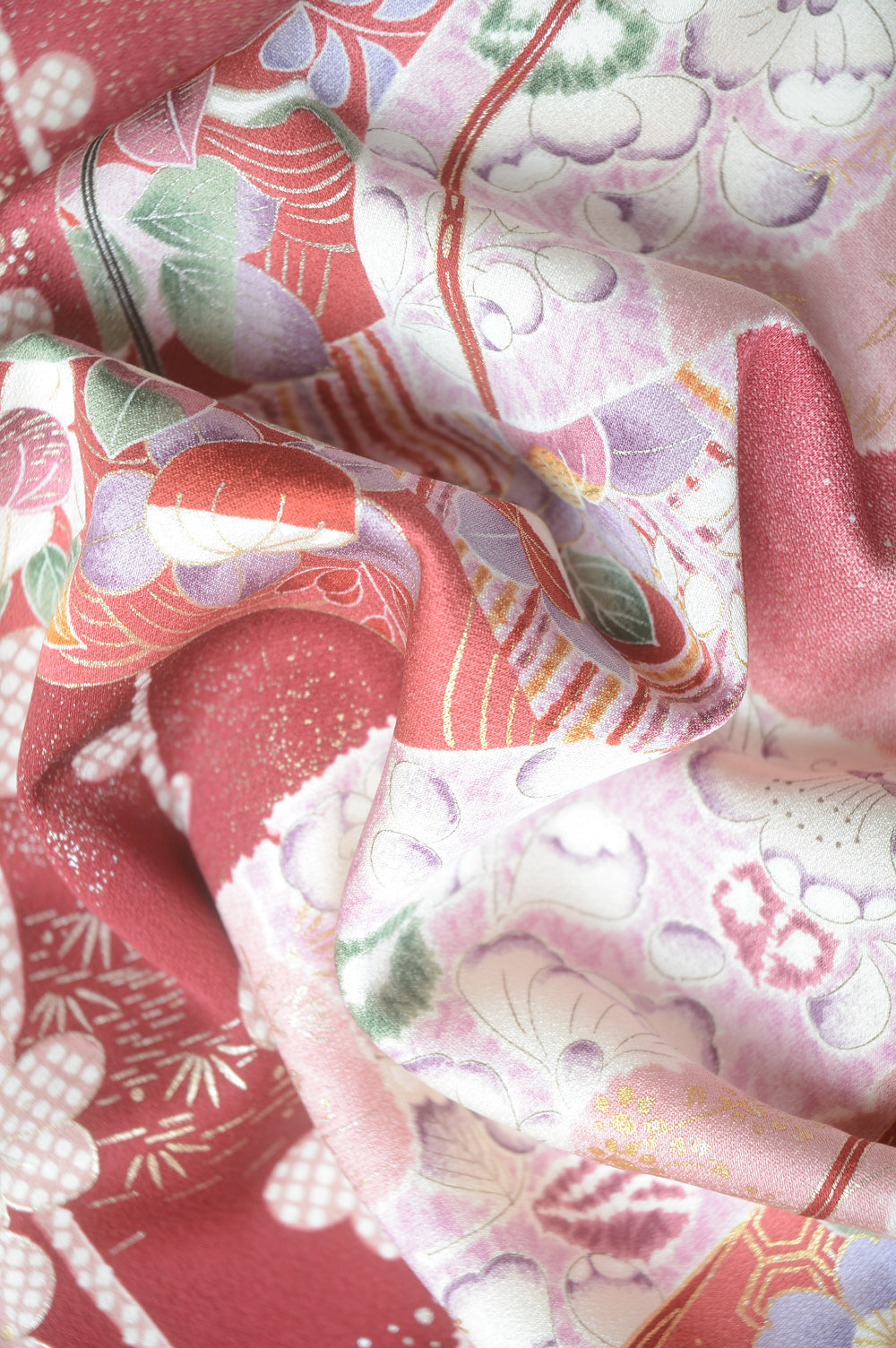 Long-sleeved kimono 6 items set / Furisode / FK#1-393