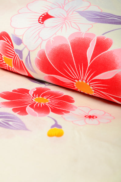 Japanese yukata kimono / H #302