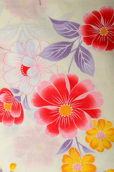 Japanese yukata kimono / H #302