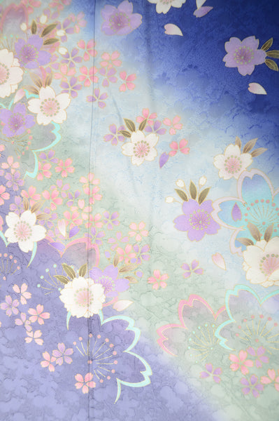 Long-sleeved kimono 6 items set / Furisode / FK#1-421