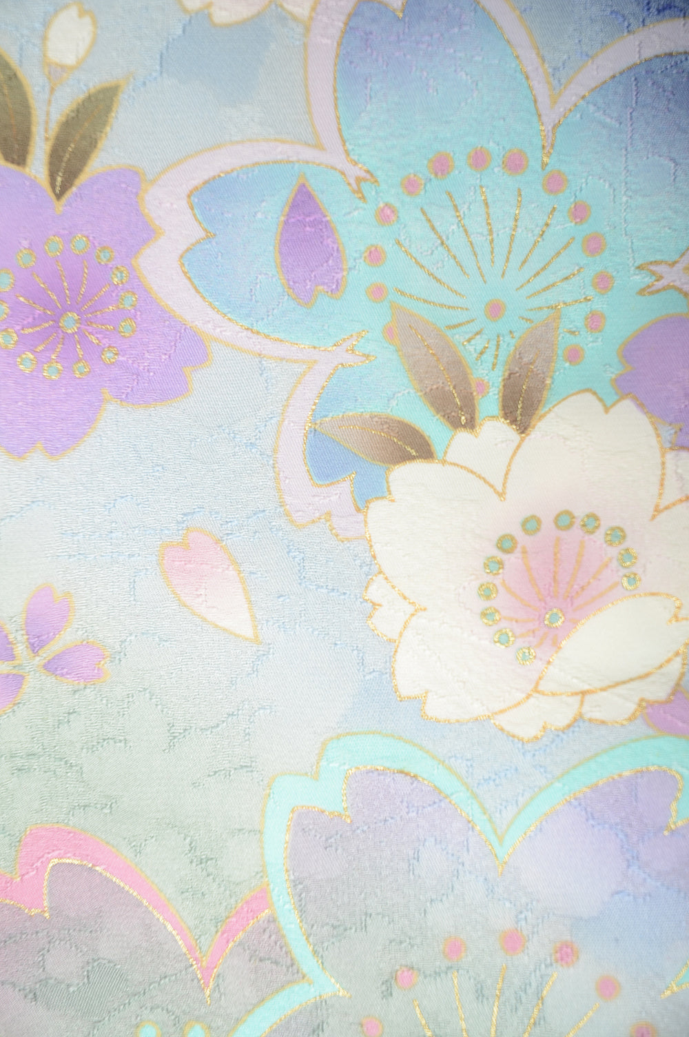 Long-sleeved kimono 6 items set / Furisode / FK#1-421
