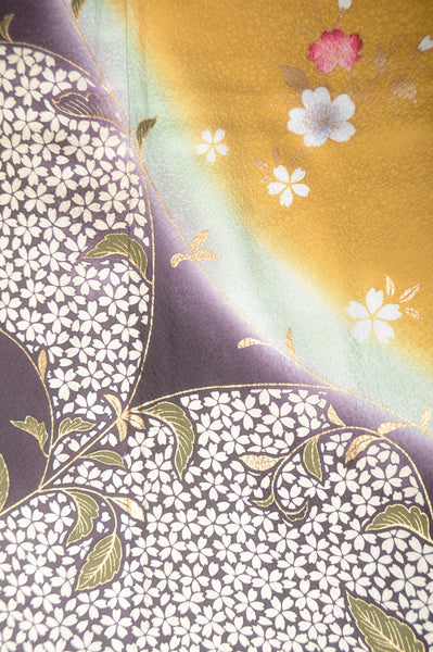 Long-sleeved kimono 6 items set / Furisode / FK#1-422