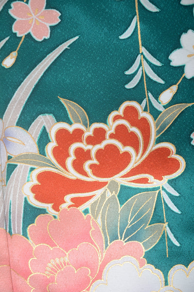 Long-sleeved kimono 6 items set / Furisode / FK#1-423