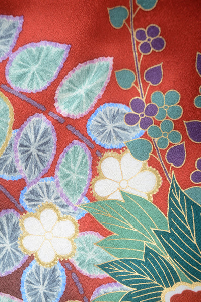 Long-sleeved kimono 6 items set / Furisode / FK#1-426