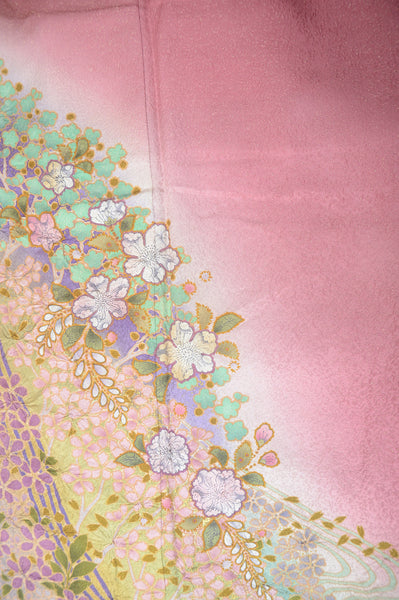 Long-sleeved kimono 6 items set / Furisode / FK#1-427
