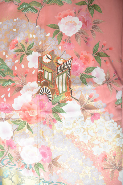 Long-sleeved kimono 6 items set / Furisode / FK#1-428