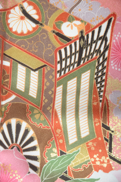 Long-sleeved kimono 6 items set / Furisode / FK#1-428