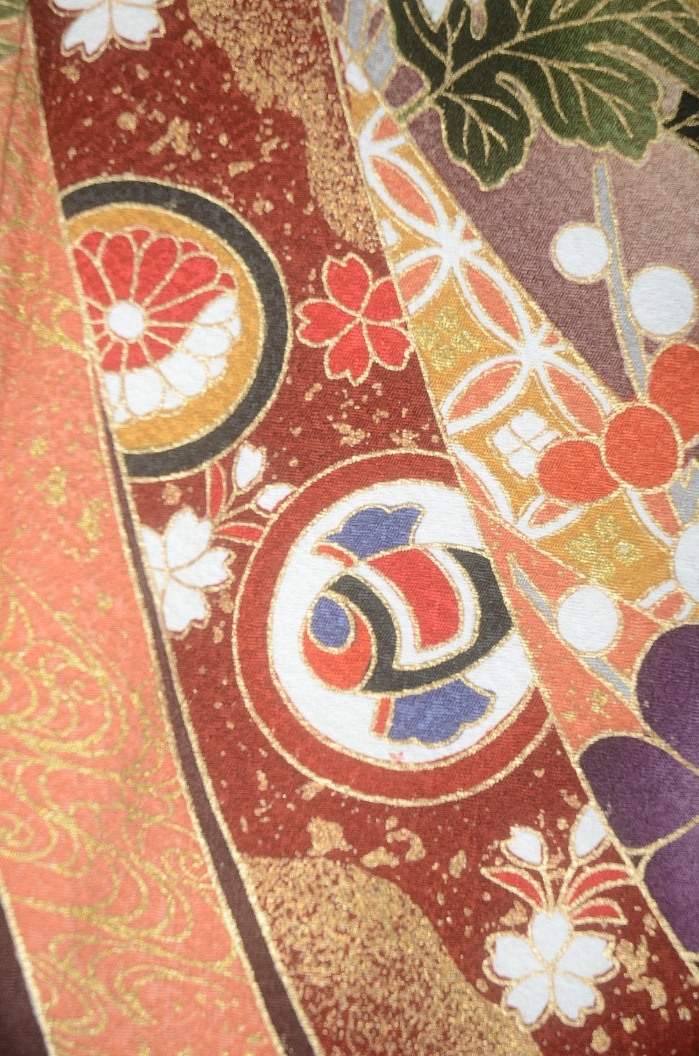 Long-sleeved kimono 6 items set / Furisode / FK#1-845