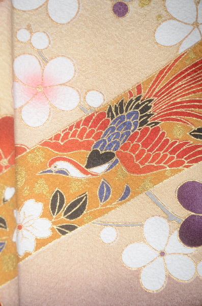 Long-sleeved kimono 6 items set / Furisode / FK#1-845
