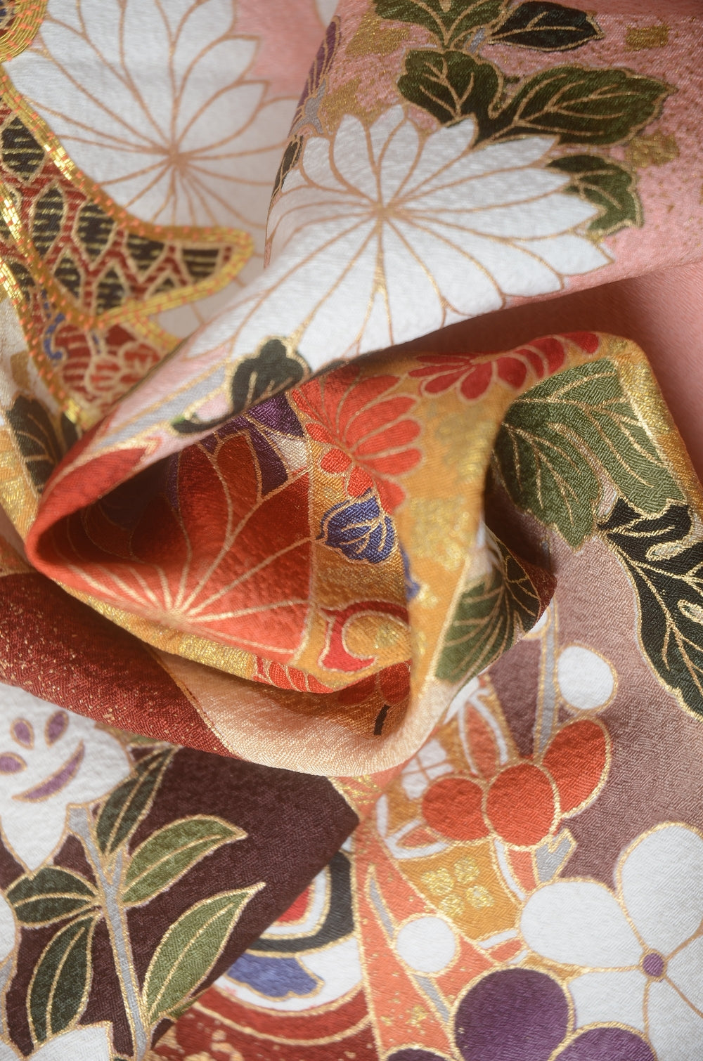 Long-sleeved kimono 6 items set / Furisode / FK#1-845