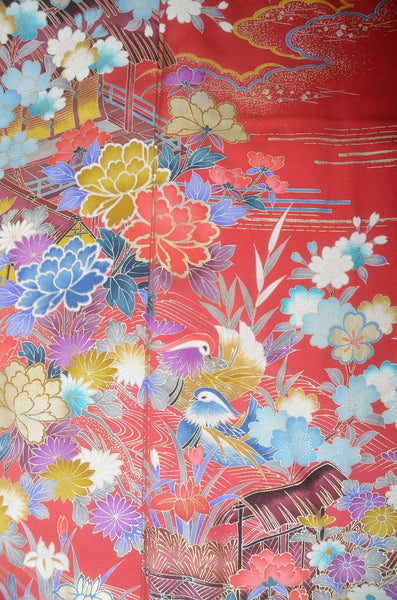 Long-sleeved kimono 6 items set / Furisode / FK#1-855