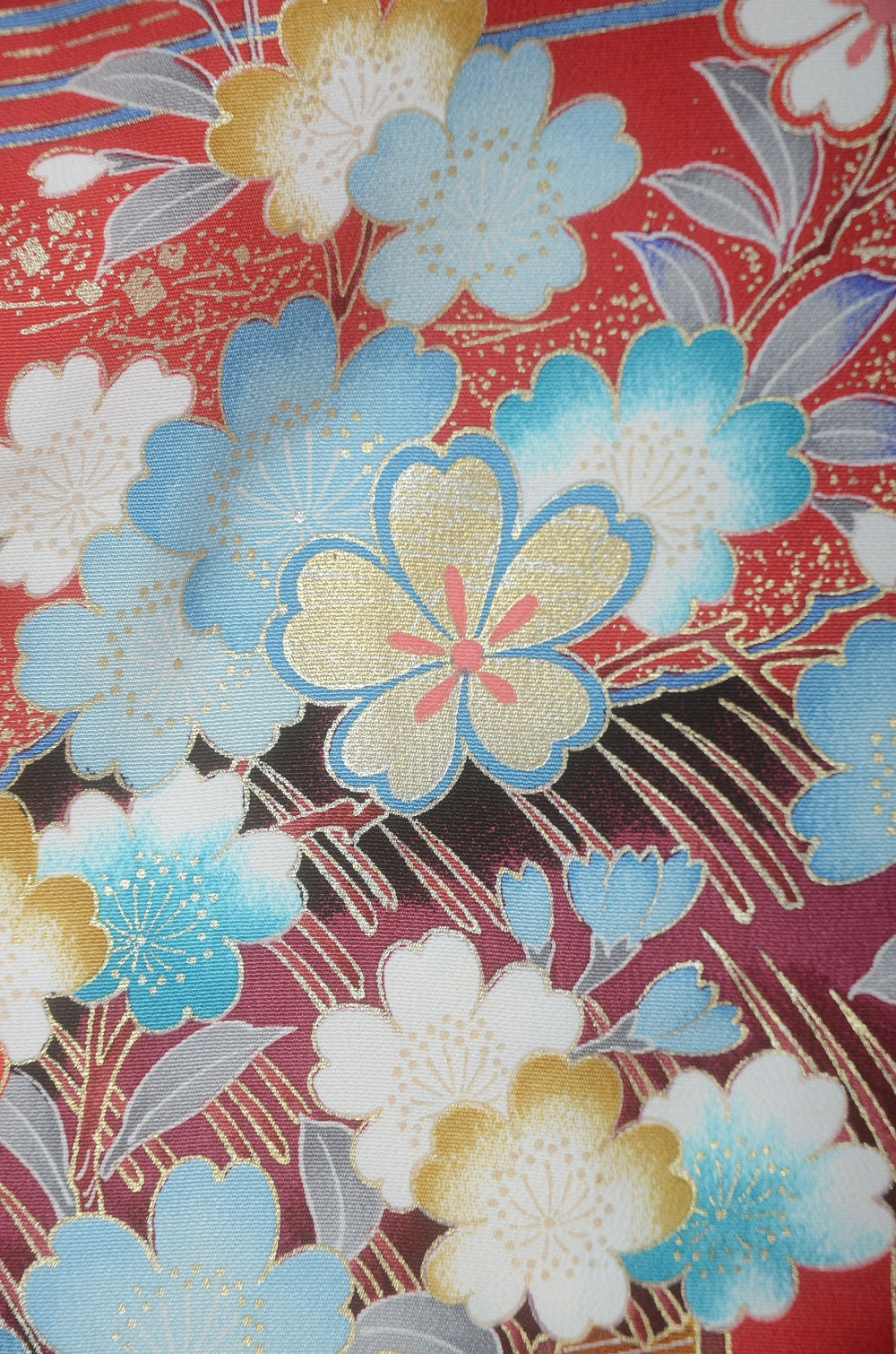 Long-sleeved kimono 6 items set / Furisode / FK#1-855