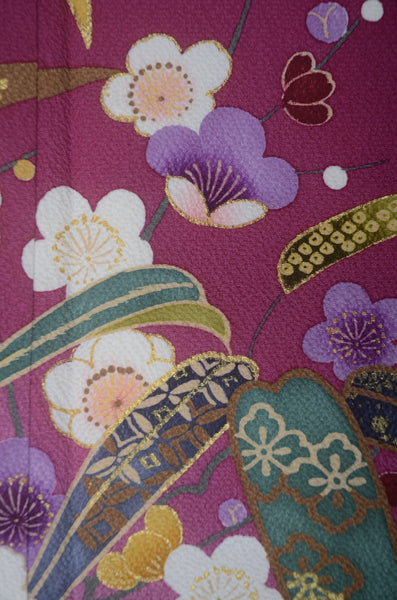 Long-sleeved kimono 6 items set / Furisode / FK#1-856