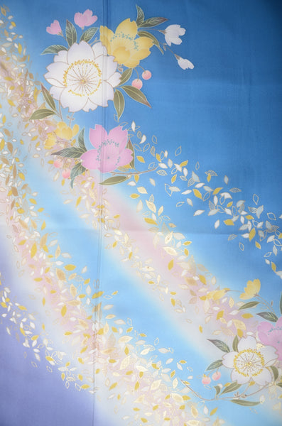 Long-sleeved kimono 6 items set / Furisode / FK#1-857