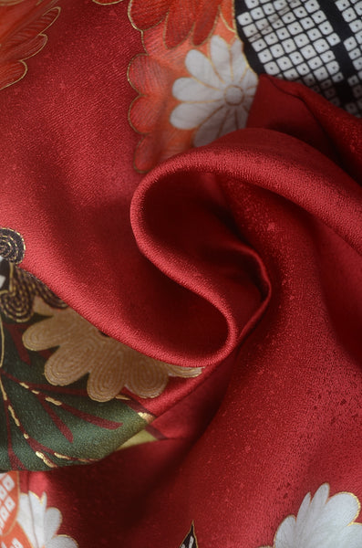 Long-sleeved kimono 6 items set / Furisode / FK#1-860
