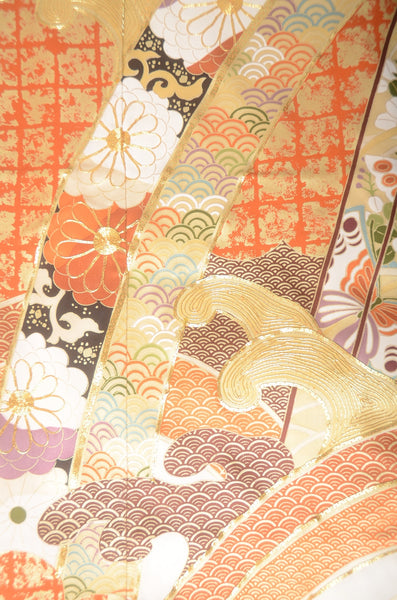 Long-sleeved kimono 6 items set / Furisode / FK#1-741