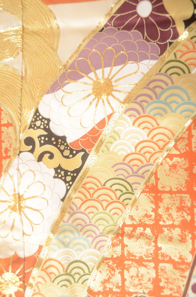 Long-sleeved kimono 6 items set / Furisode / FK#1-741