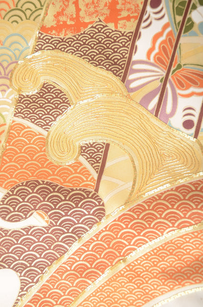 Long-sleeved kimono 6 items set / Furisode / FK#1-741