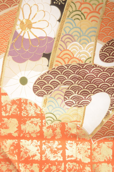 Long-sleeved kimono 6 items set / Furisode / FK#1-741