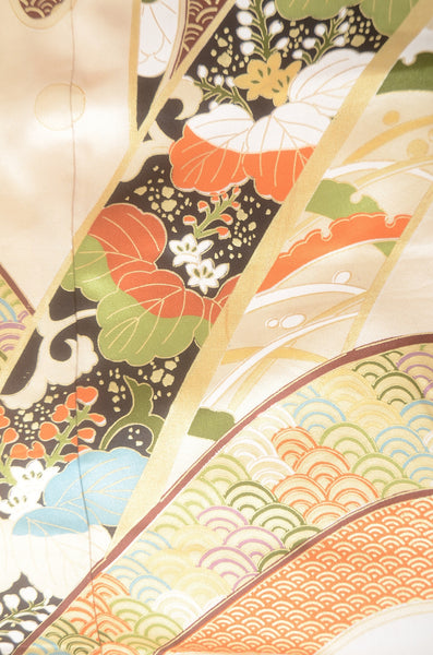 Long-sleeved kimono 6 items set / Furisode / FK#1-741