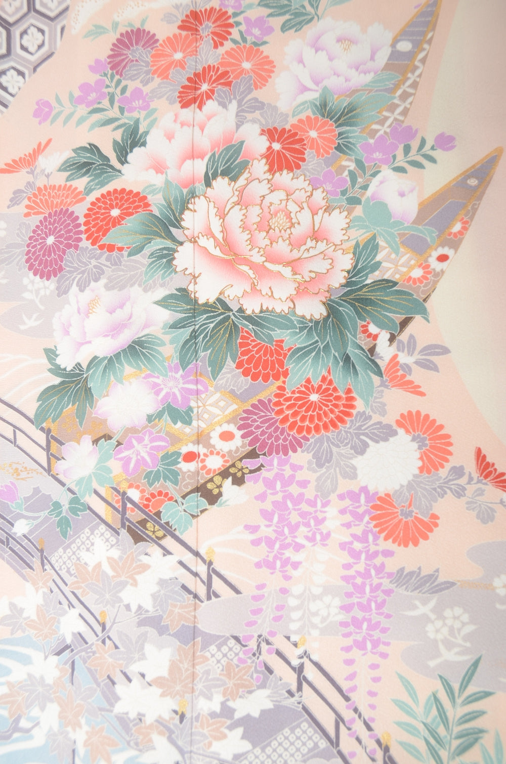 Long-sleeved kimono 6 items set / Furisode / FK#1-742