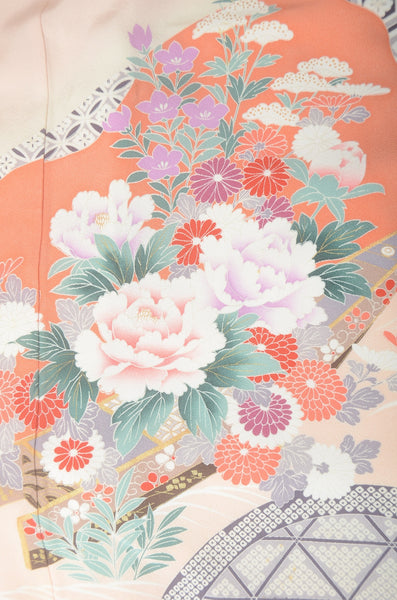 Long-sleeved kimono 6 items set / Furisode / FK#1-742