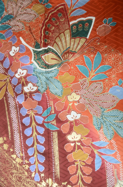 Long-sleeved kimono 6 items set / Furisode / FK#1-746