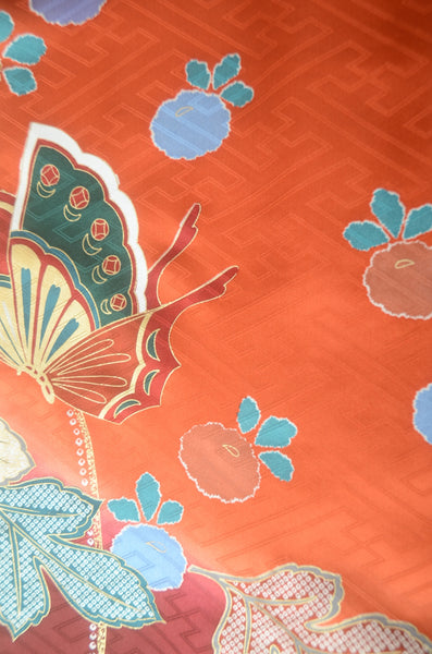 Long-sleeved kimono 6 items set / Furisode / FK#1-746