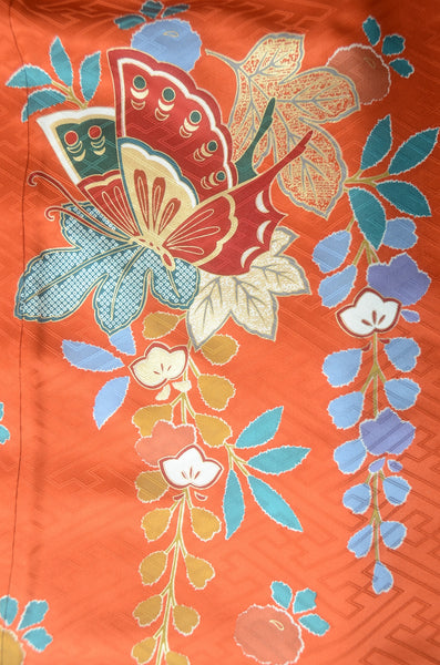 Long-sleeved kimono 6 items set / Furisode / FK#1-746
