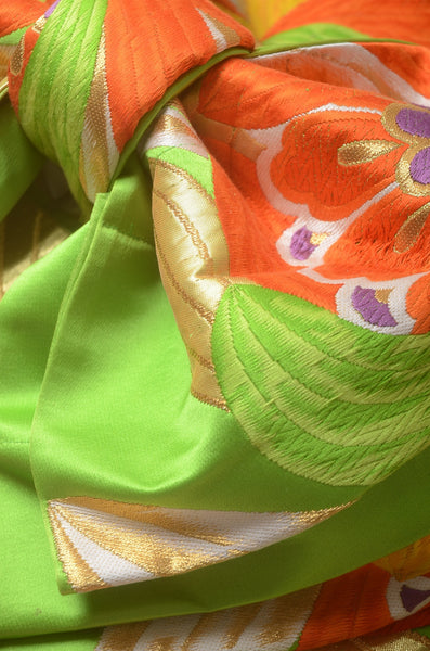 Long-sleeved kimono 6 items set / Furisode / FK#1-750