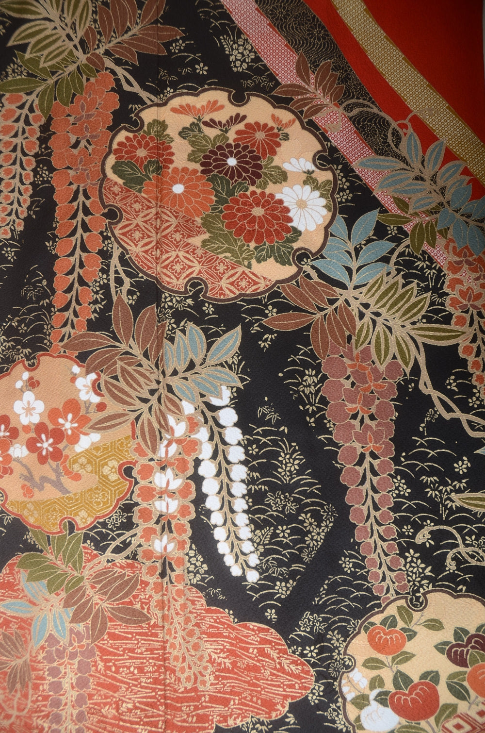 Long-sleeved kimono 6 items set / Furisode / FK#1-752