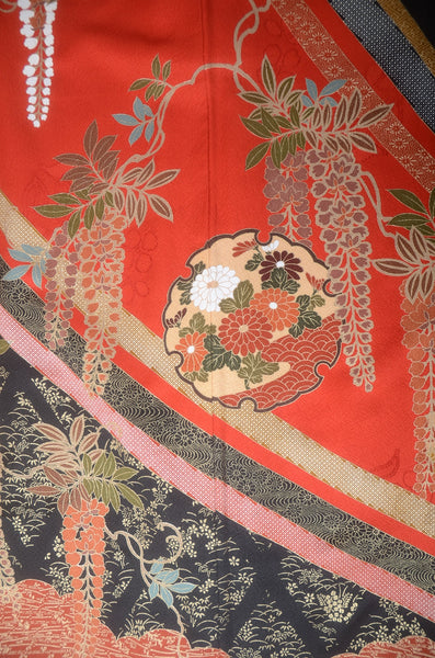 Long-sleeved kimono 6 items set / Furisode / FK#1-752