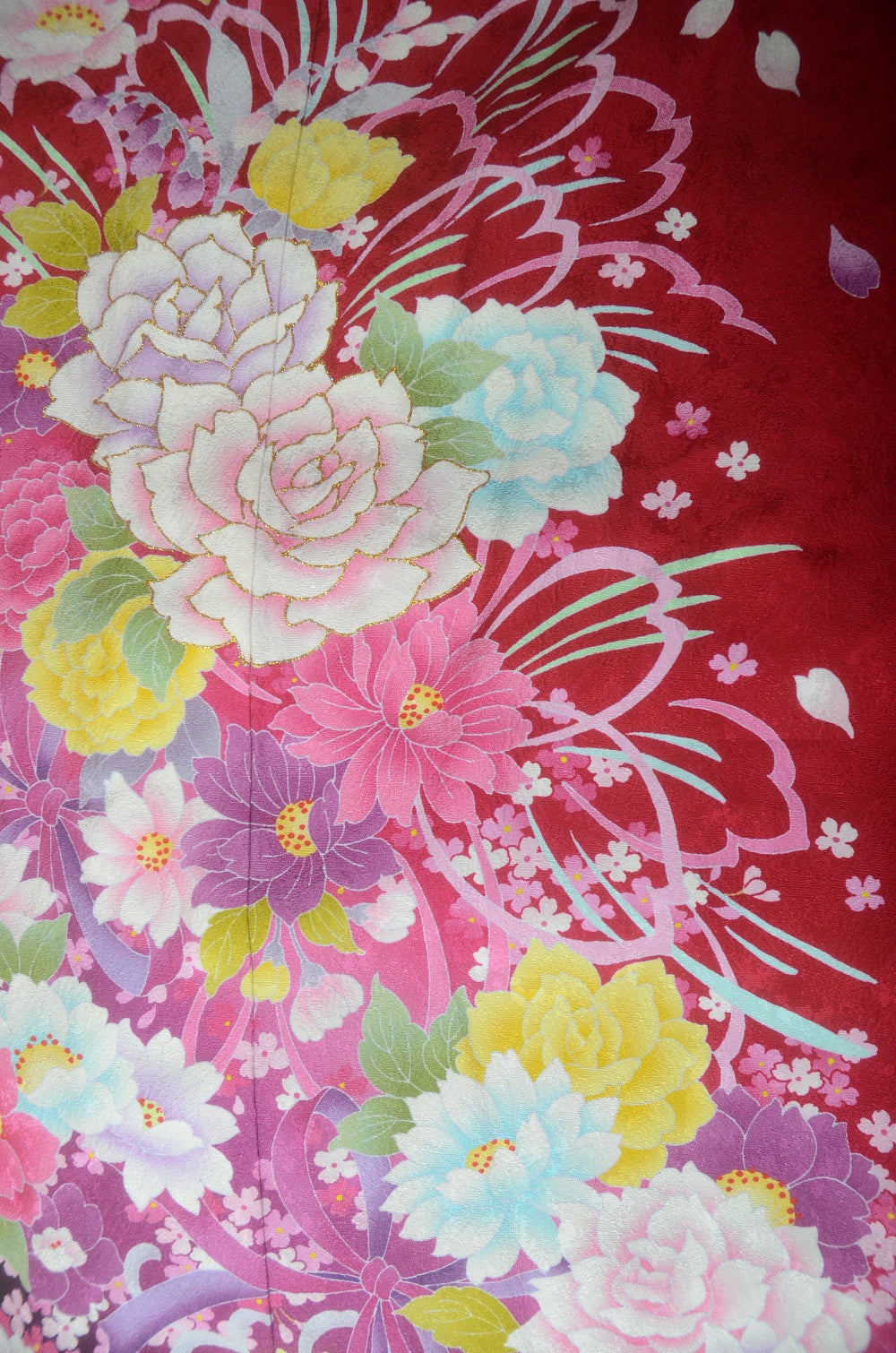 Long-sleeved kimono 6 items set / Furisode / FK#1-754