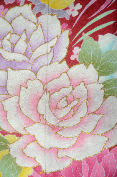 Long-sleeved kimono 6 items set / Furisode / FK#1-754