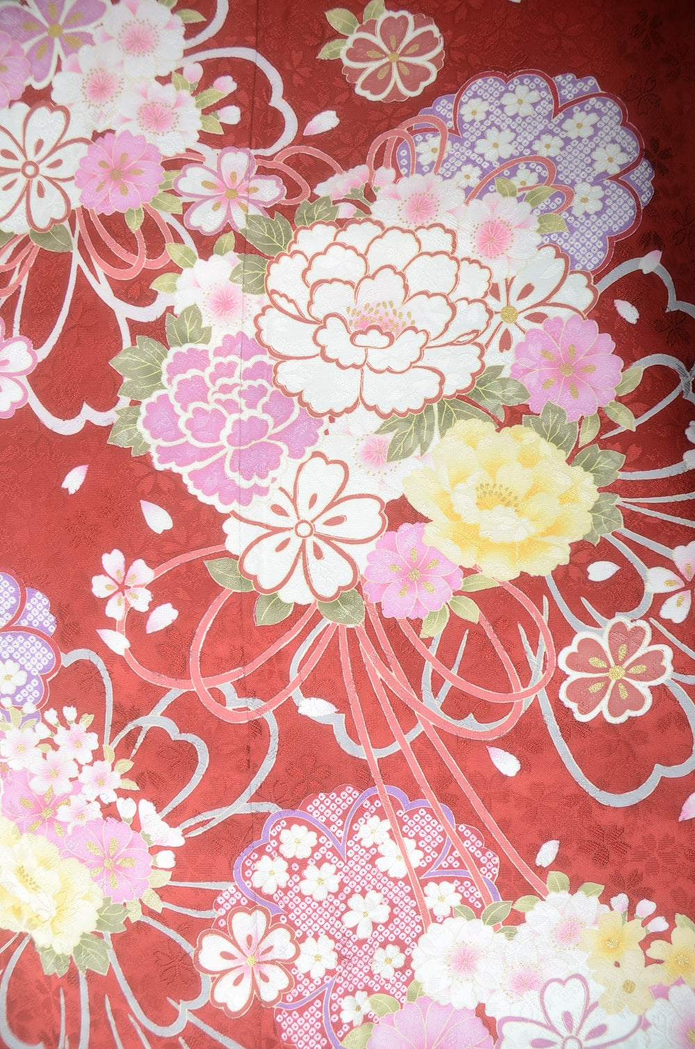 Long-sleeved kimono 6 items set / Furisode / FK#1-757