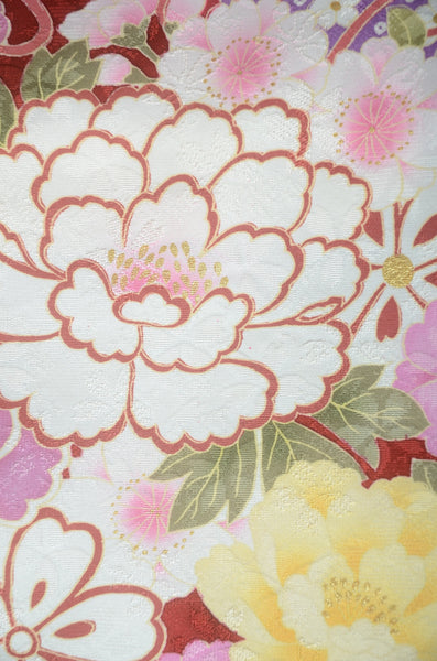 Long-sleeved kimono 6 items set / Furisode / FK#1-757