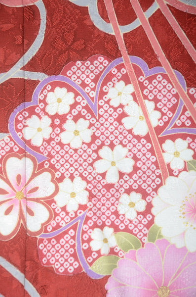 Long-sleeved kimono 6 items set / Furisode / FK#1-757