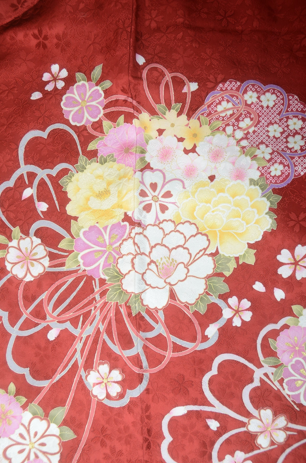 Long-sleeved kimono 6 items set / Furisode / FK#1-757