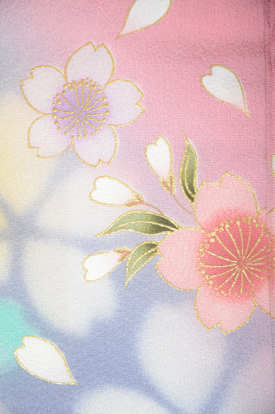 Long-sleeved kimono 6 items set / Furisode / FK#1-571