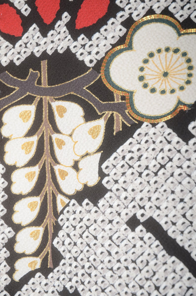 Long-sleeved kimono 6 items set / Furisode / FK#1-758