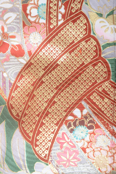 Long-sleeved kimono 6 items set / Furisode / FK#1-572