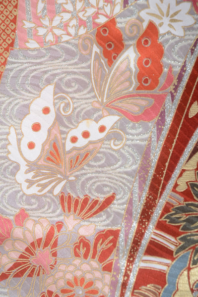 Long-sleeved kimono 6 items set / Furisode / FK#1-572