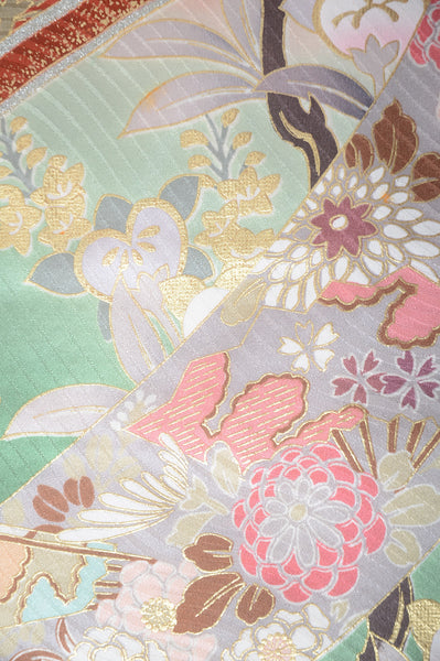 Long-sleeved kimono 6 items set / Furisode / FK#1-572