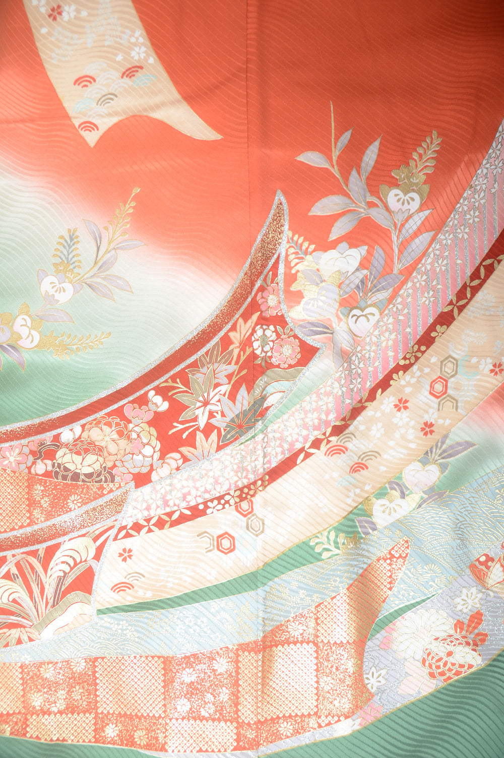 Long-sleeved kimono 6 items set / Furisode / FK#1-572