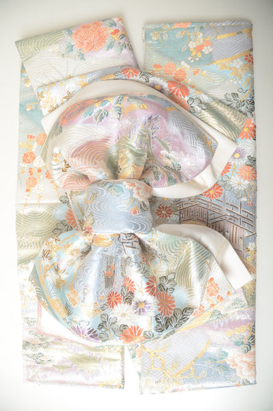 Long-sleeved kimono 6 items set / Furisode / FK#1-573