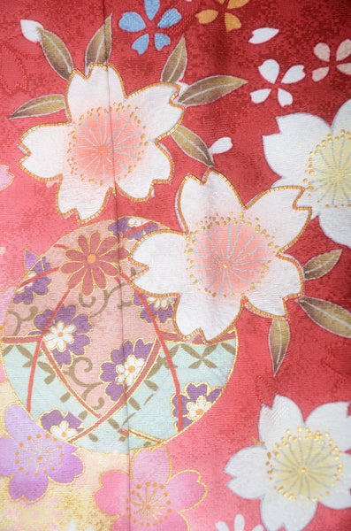 Long-sleeved kimono 6 items set / Furisode / FK#1-761