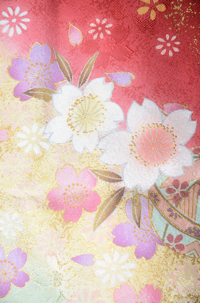 Long-sleeved kimono 6 items set / Furisode / FK#1-761